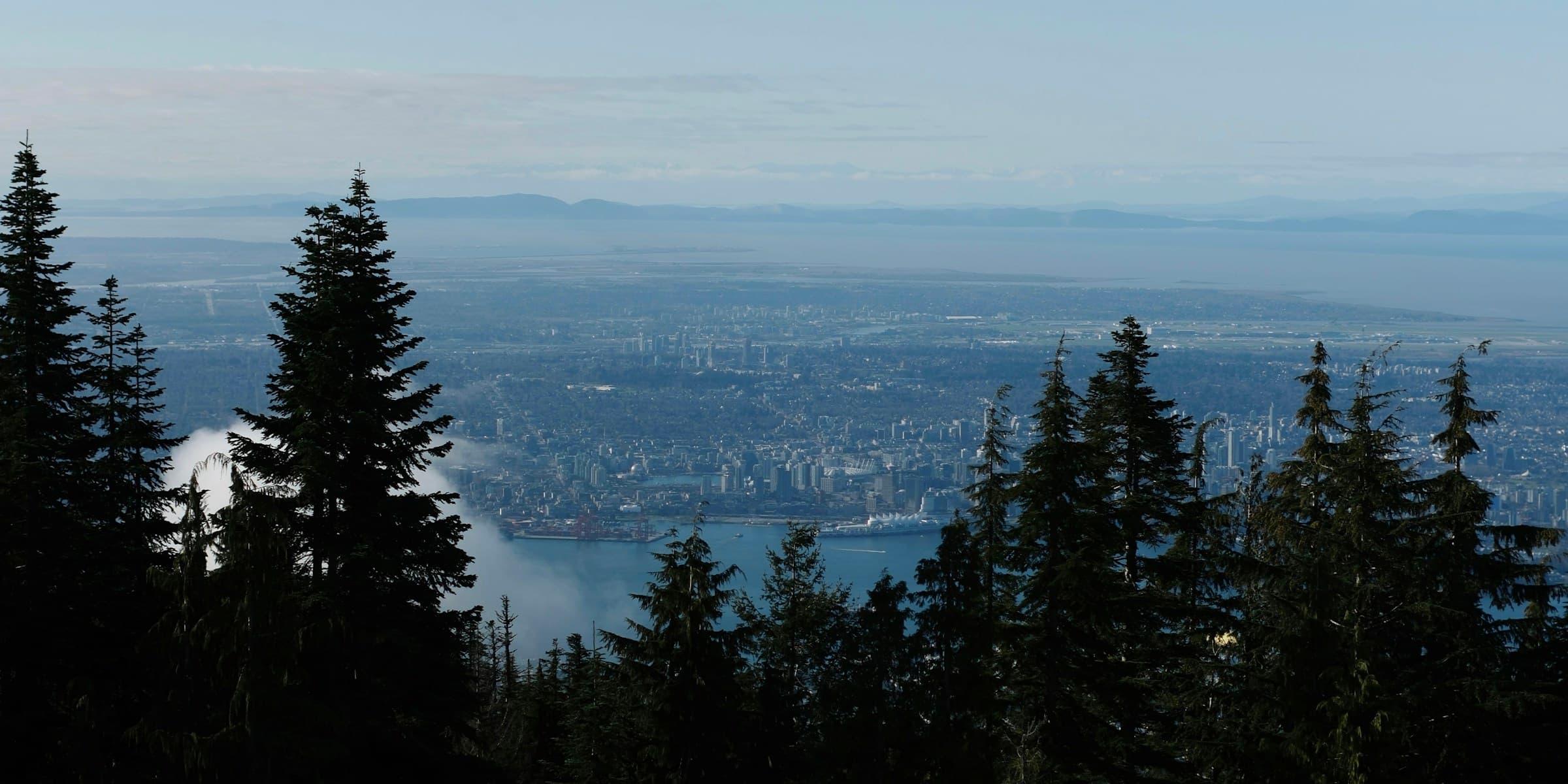 Vancouver skyline from Grouse Mountain, North Vancouver